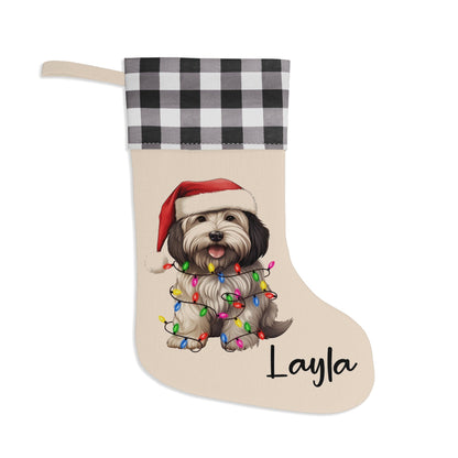 Personalized Havanese Dog Christmas Stocking