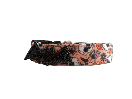 Halloween Dog Collar, Spider Dog Collar, Skull Dog Collar, Fall Dog Collar, Trick or Treat Dog Collar, Pumpkin Dog Collar, Bat Dog Collar