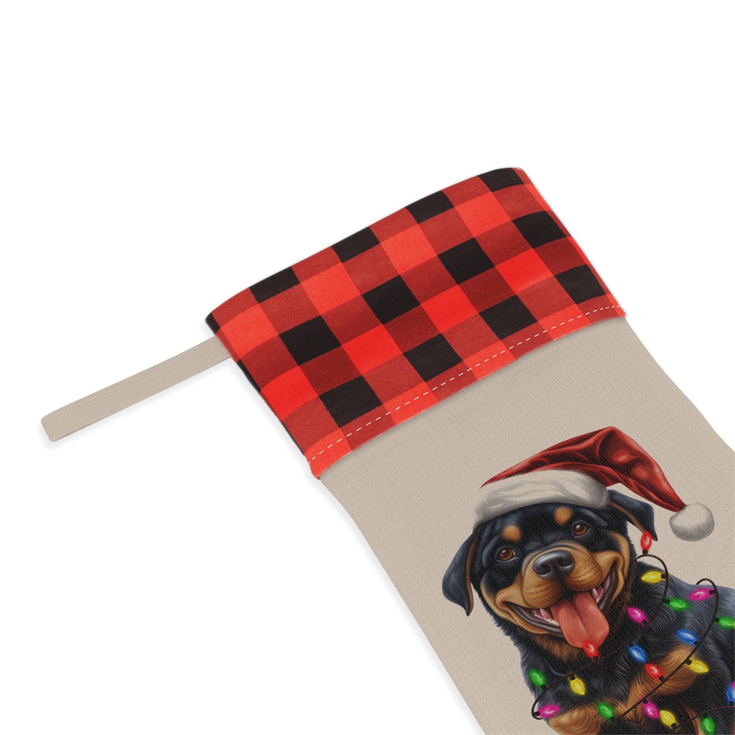 Personalized Rottweiler Dog Christmas Stocking