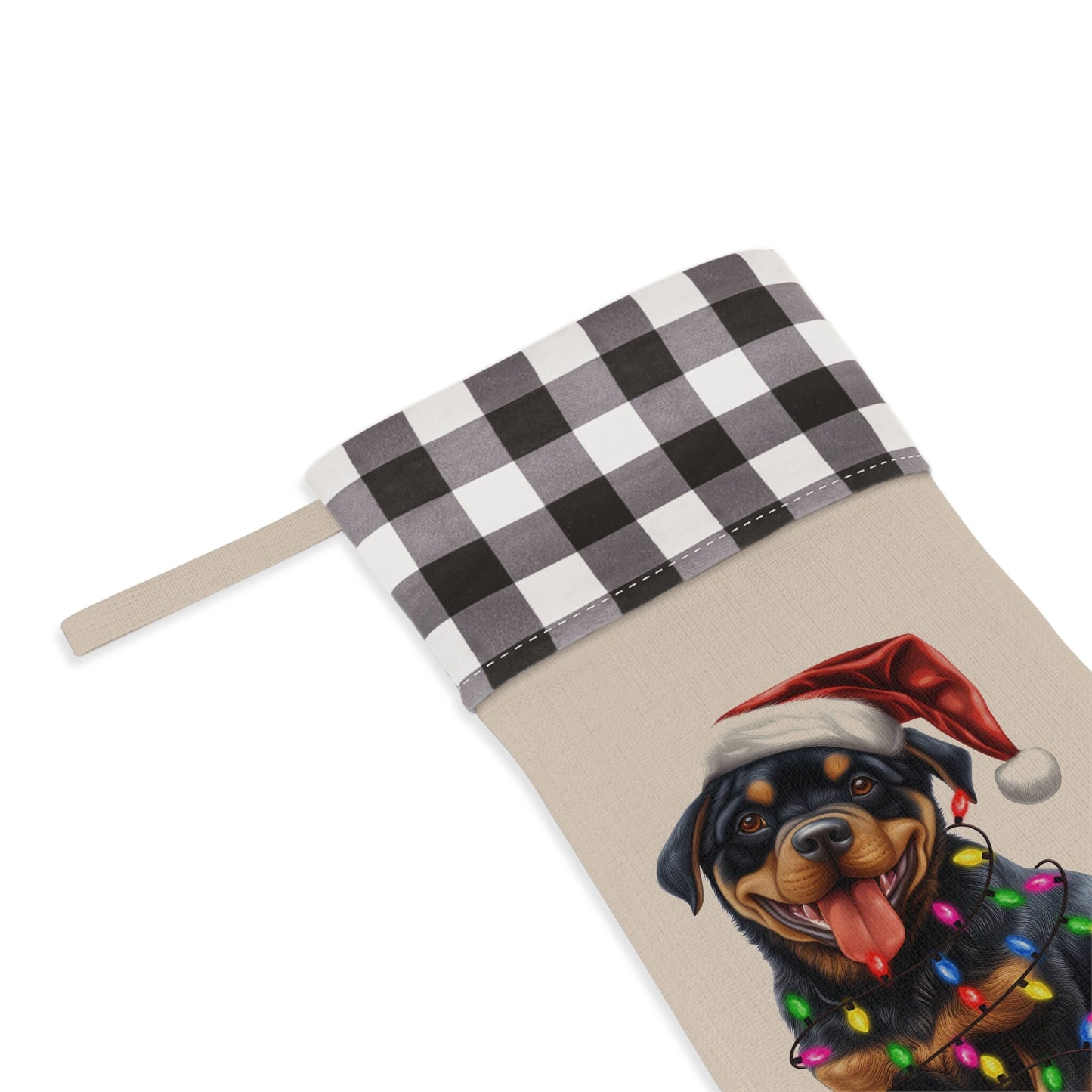 Personalized Rottweiler Dog Christmas Stocking