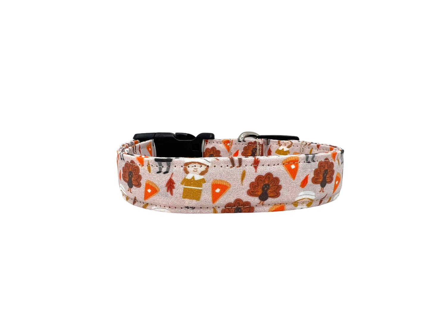 Thanksgiving Pilgrim Dog Collar with Flower