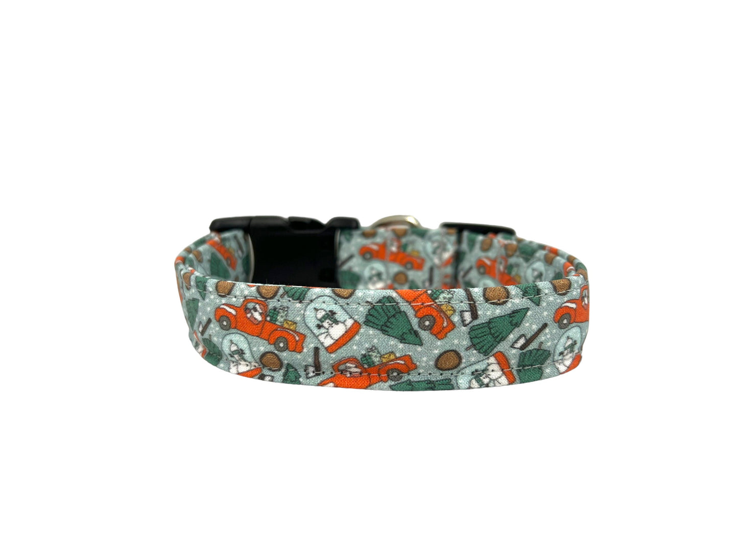 Christmas Dog Collar with Flower
