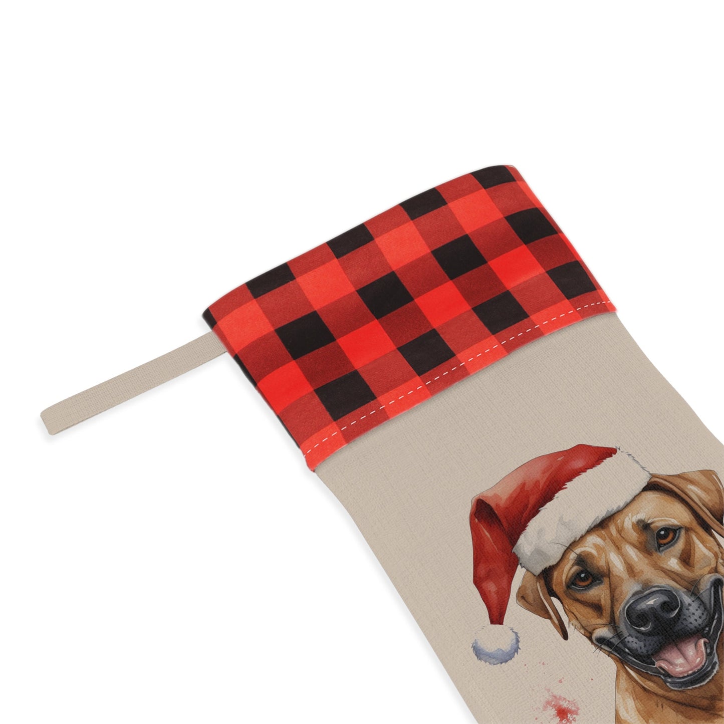 Personalized Black Mouth Cur Dog Christmas Stocking