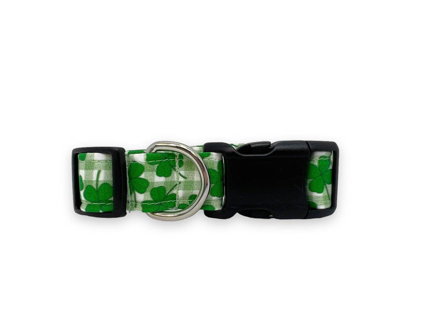 St. Patrick's Day Dog Collar with Shamrock Embellishment