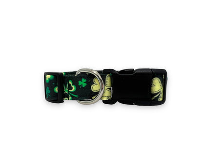 St. Patrick's Day Dog Collar With Flower