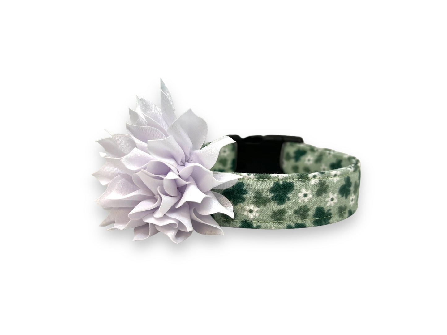 St. Patrick's Day Dog Collar with Flower