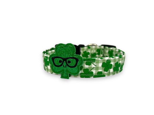 St. Patrick's Day Dog Collar With Embellishment
