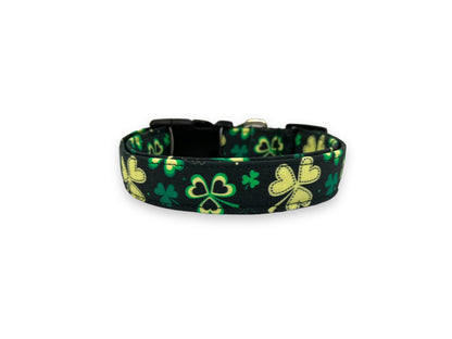 St. Patrick's Day Dog Collar With Flower