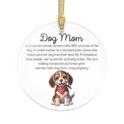 Beagle Dog Mom Ornament