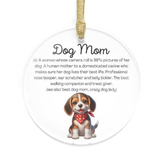 Beagle Dog Mom Ornament