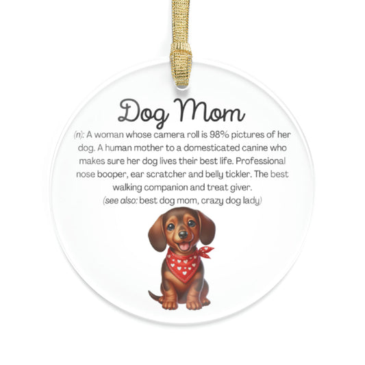 Dachshund Dog Mom Ornament