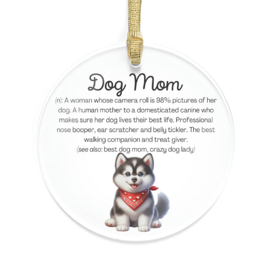 Siberian Husky Dog Mom Ornament