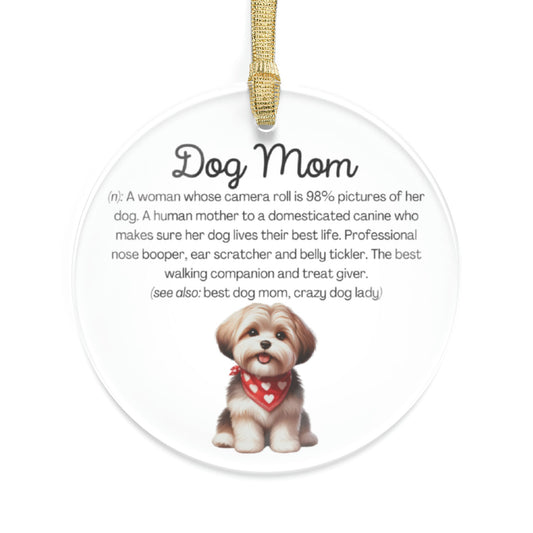 Havanese Dog Mom Ornament