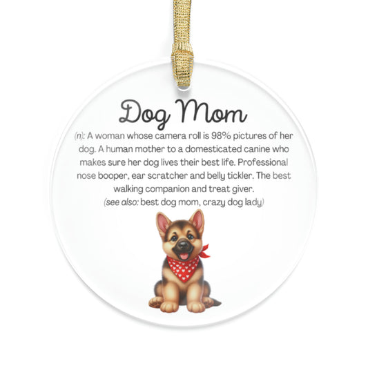 German Shepherd Dog Mom Ornament