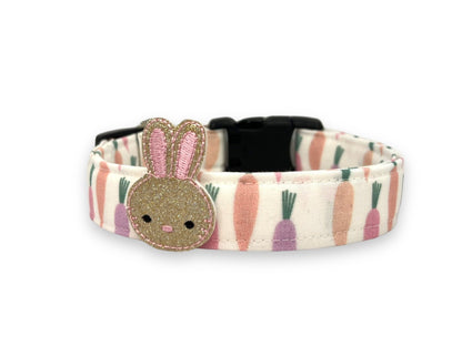 Spring Carrot Dog Collar with Embellishment