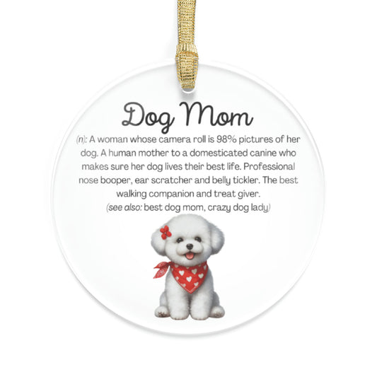 Bichon Frisé Dog Mom Ornament