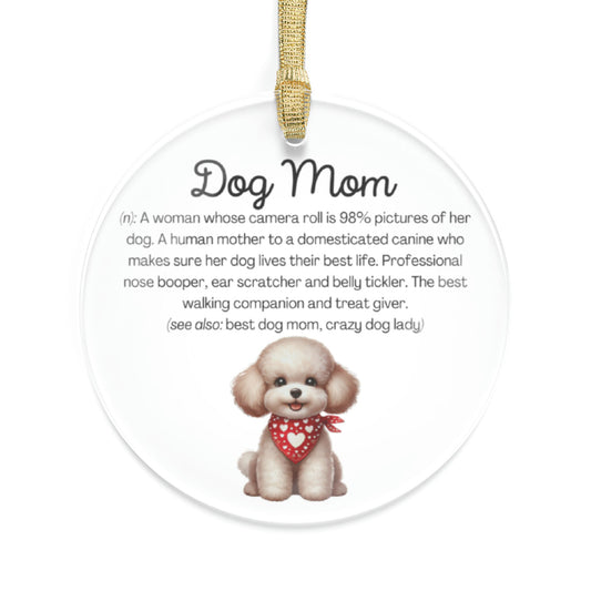 Poodle Dog Mom Ornament
