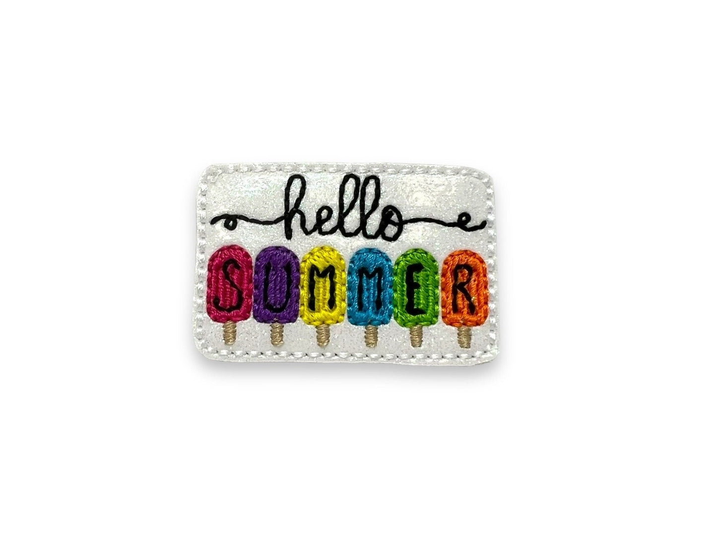 Hello Summer Popsicle Collar Embellishment
