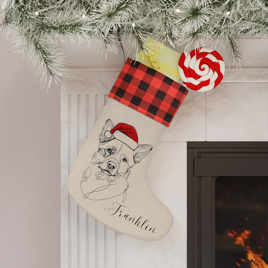 Personalized Australian Cattle Dog Christmas Stocking