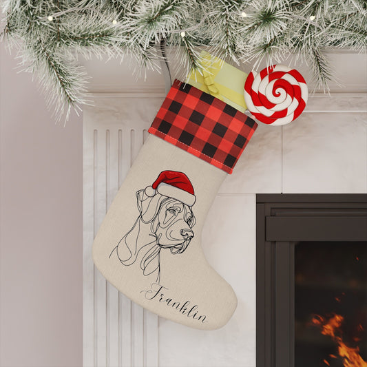 Personalized Great Dane Dog Christmas Stocking