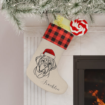 Personalized Mastiff Dog Christmas Stocking