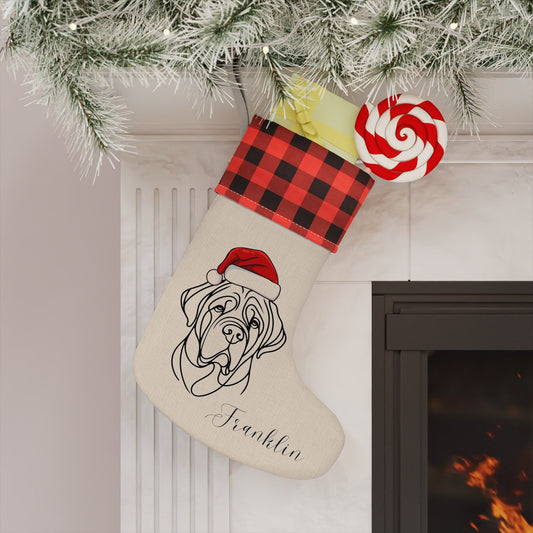Personalized Mastiff Dog Christmas Stocking