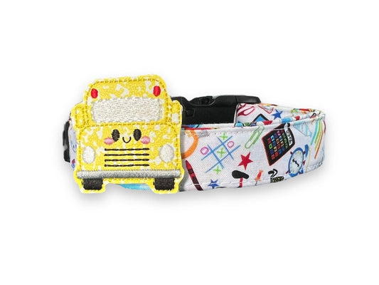 School Supplies Dog Collar with Embellishment