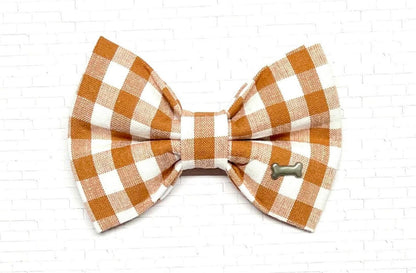 Fall Flannel Plaid Bow Tie