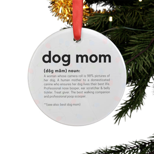 Dog Mom Definition Ornament