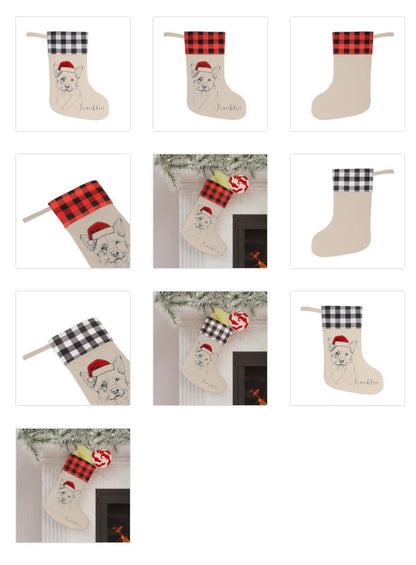 Personalized Australian Cattle Dog Christmas Stocking
