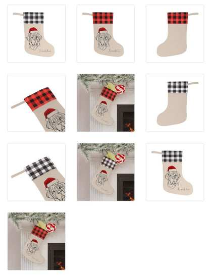 Personalized Mastiff Dog Christmas Stocking