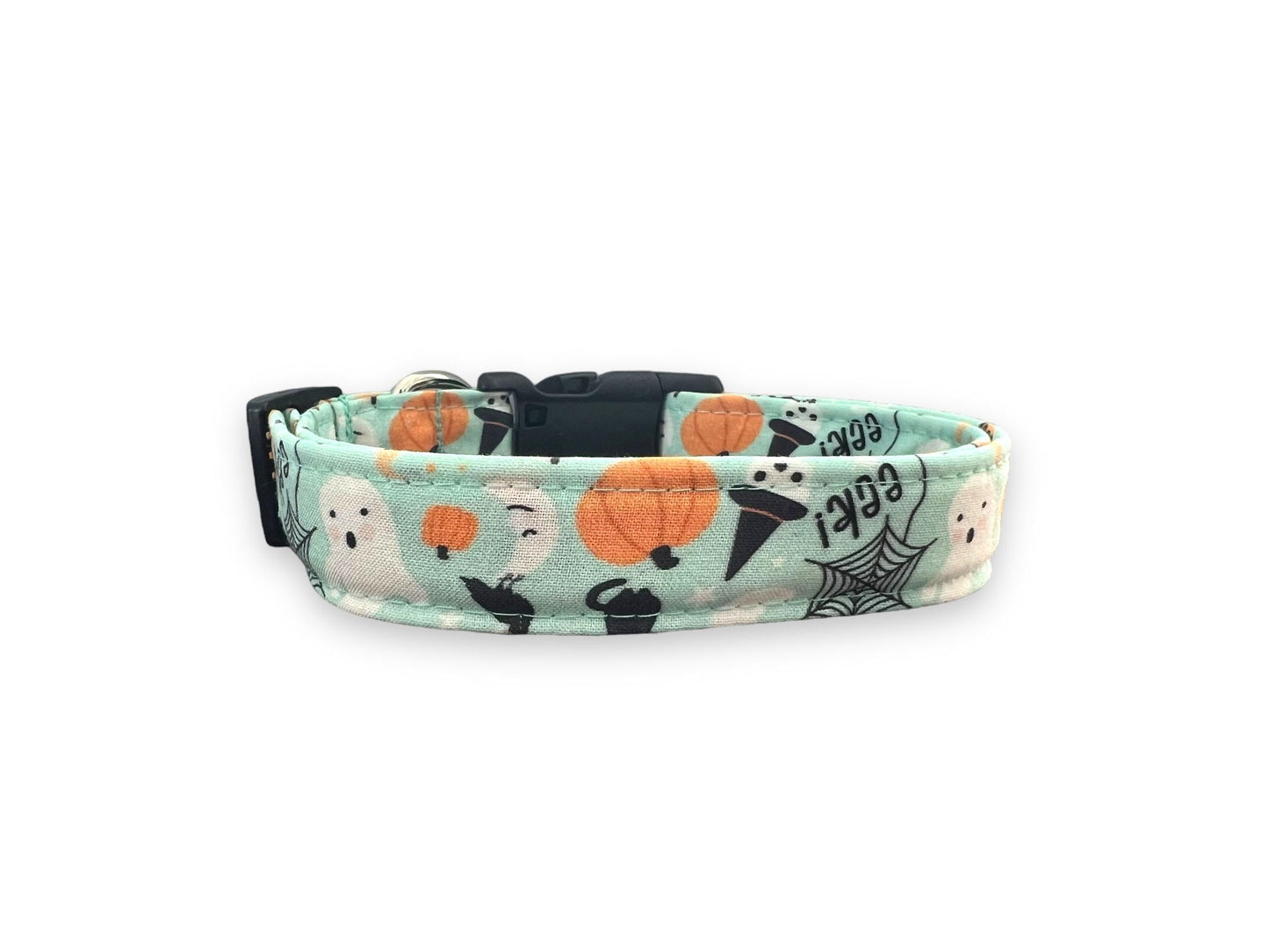 Halloween Dog Collar, Pumpkin Dog Collar with Embellishment, Ghost Dog Collar, Skeleton Dog Collar, Collar for Halloween, Halloween Collar
