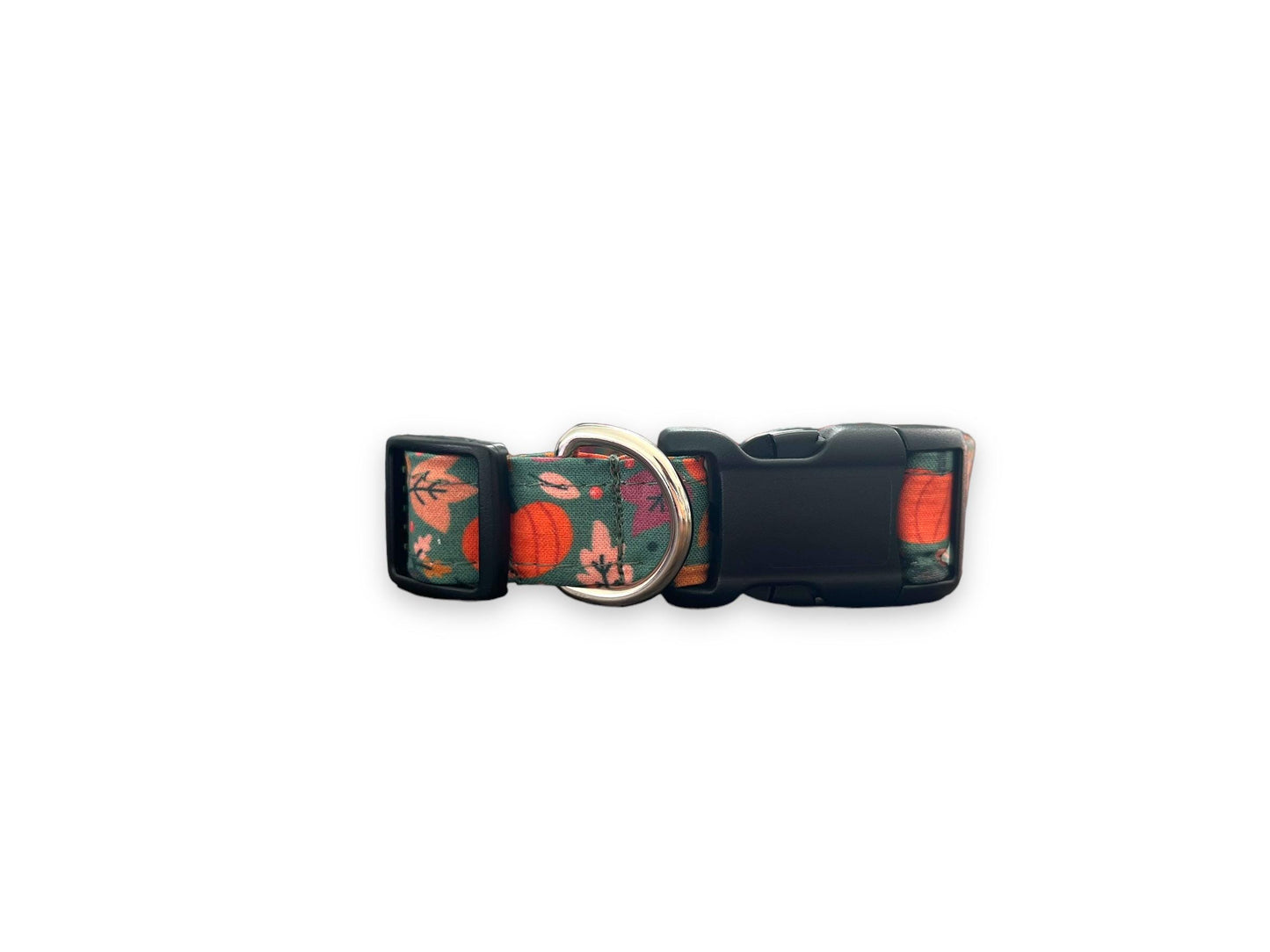Teal Pumpkin Dog Collar with Embellishment
