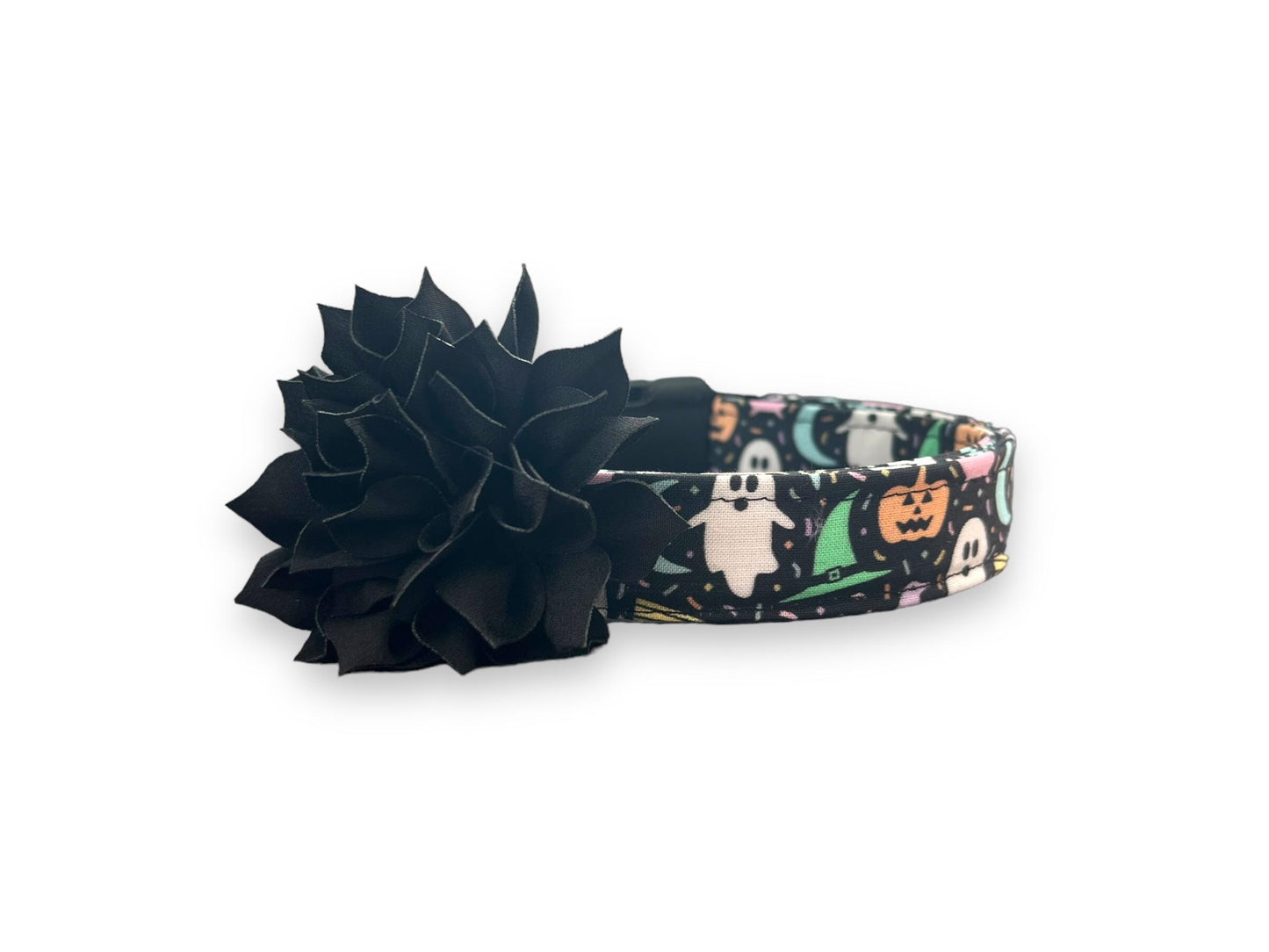 Halloween Dog Collar, Pastel Halloween Dog Collar with Collar Flower, Bat Dog Collar, Collar for Halloween, Halloween Collar, Pastel Collar