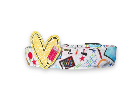 School Supplies Dog Collar with Embellishment