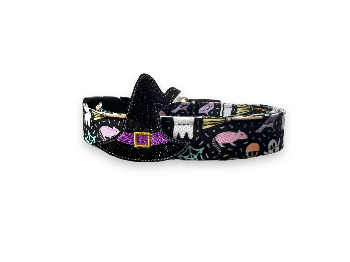Halloween Dog Collar, Pastel Halloween Dog Collar with Embellishment, Bat Dog Collar, Collar for Halloween, Halloween Collar, Pastel Collar