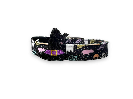 Halloween Dog Collar, Pastel Halloween Dog Collar with Embellishment, Bat Dog Collar, Collar for Halloween, Halloween Collar, Pastel Collar