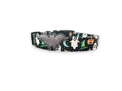 Halloween Dog Collar, Pastel Halloween Dog Collar with Embellishment, Bat Dog Collar, Collar for Halloween, Halloween Collar, Pastel Collar
