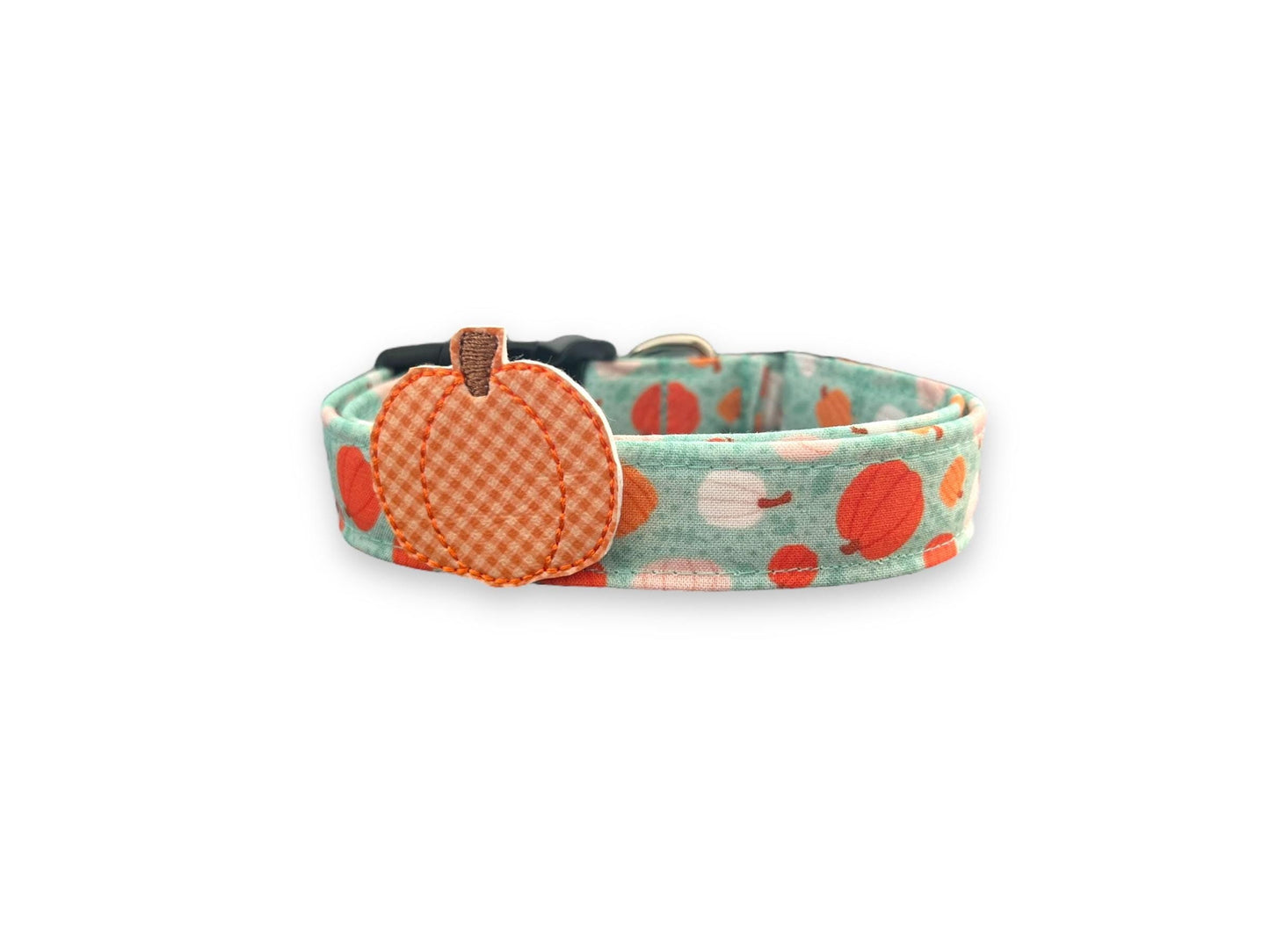 Halloween Dog Collar, Pumpkin Dog Collar with Embellishment, Aqua Pumpkin Dog Collar, Collar for Halloween, Halloween Collar, Halloween Dog