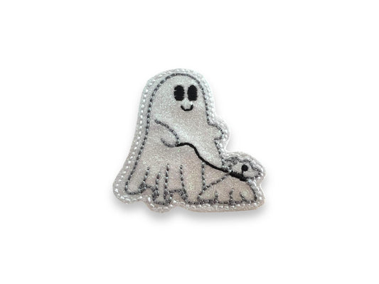Halloween Ghost Walking Dog Collar Embellishment