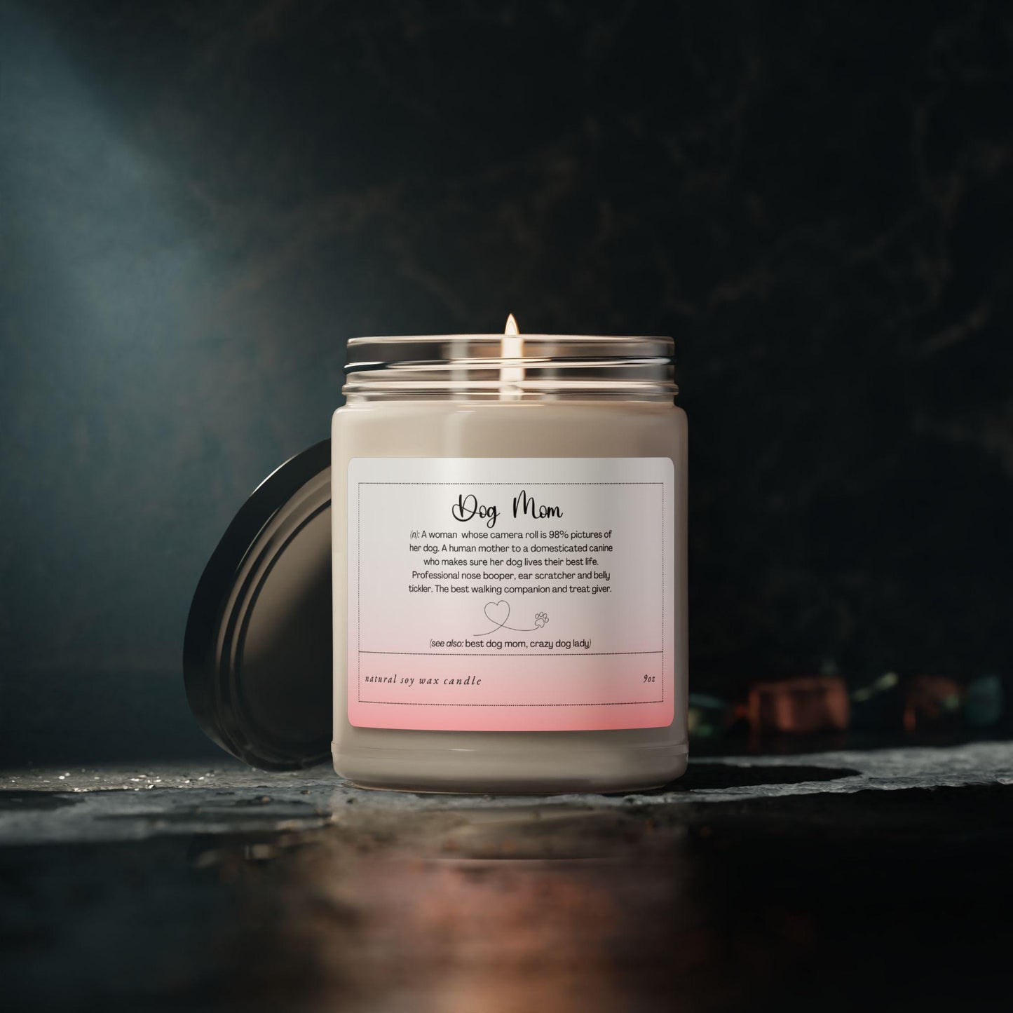 Dog Mom Definition Candle