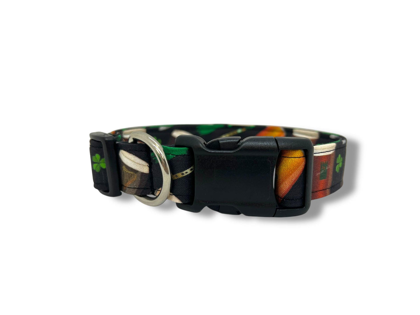 St. Patrick's Day Irish Beer Dog Collar with Embellishment