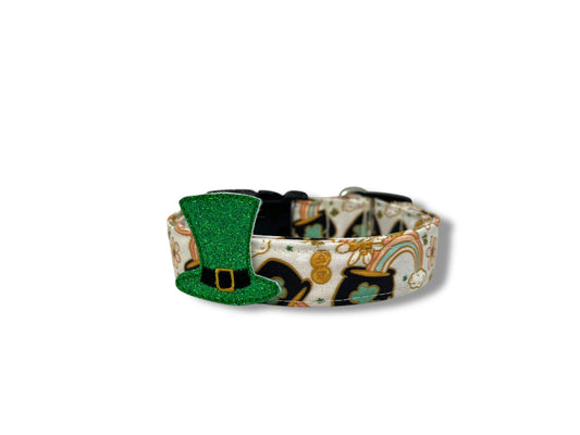 St. Patrick's Day Dog Collar with Embellishment