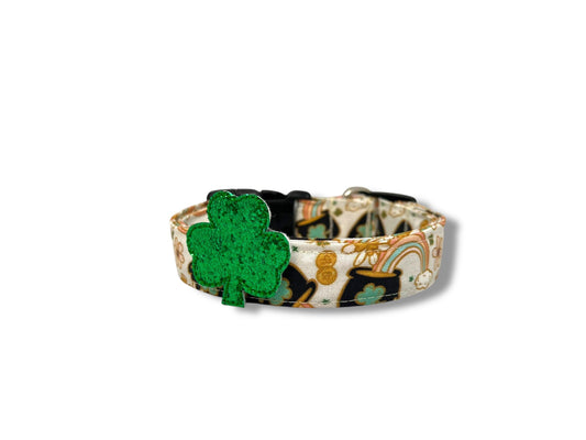 St. Patrick's Day Dog Collar with Embellishment