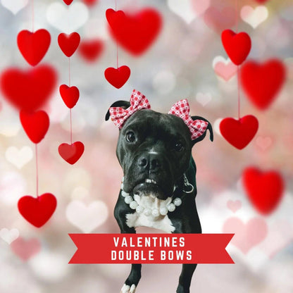 Valentine's Day Dog Bow Headband