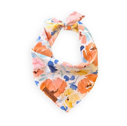 Watercolor Floral Dog Bandana