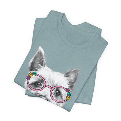 Westie in Glasses Shirt