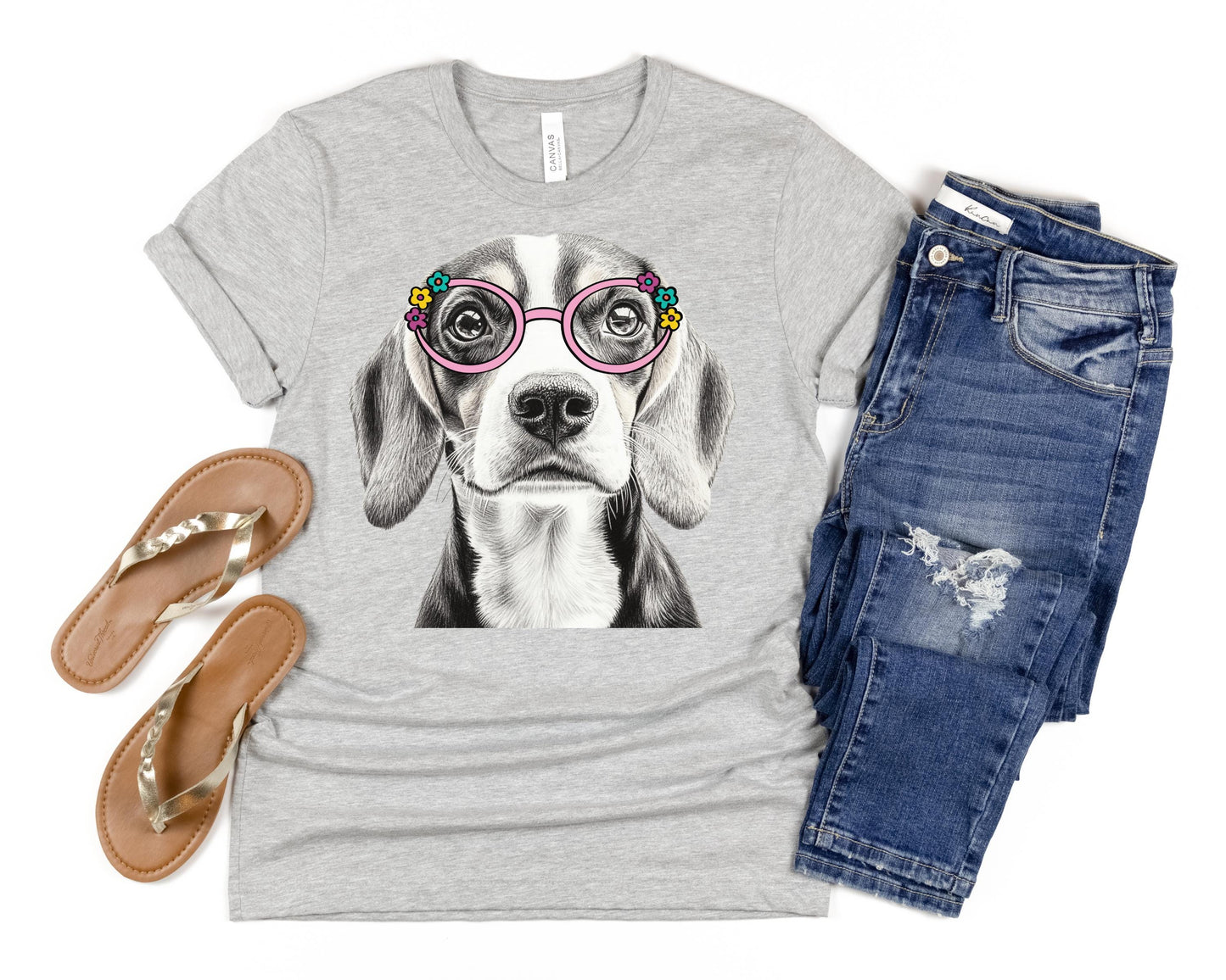 Beagles in Glasses Shirt