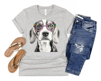 Beagles in Glasses Shirt