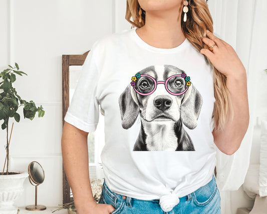 Beagles in Glasses Shirt